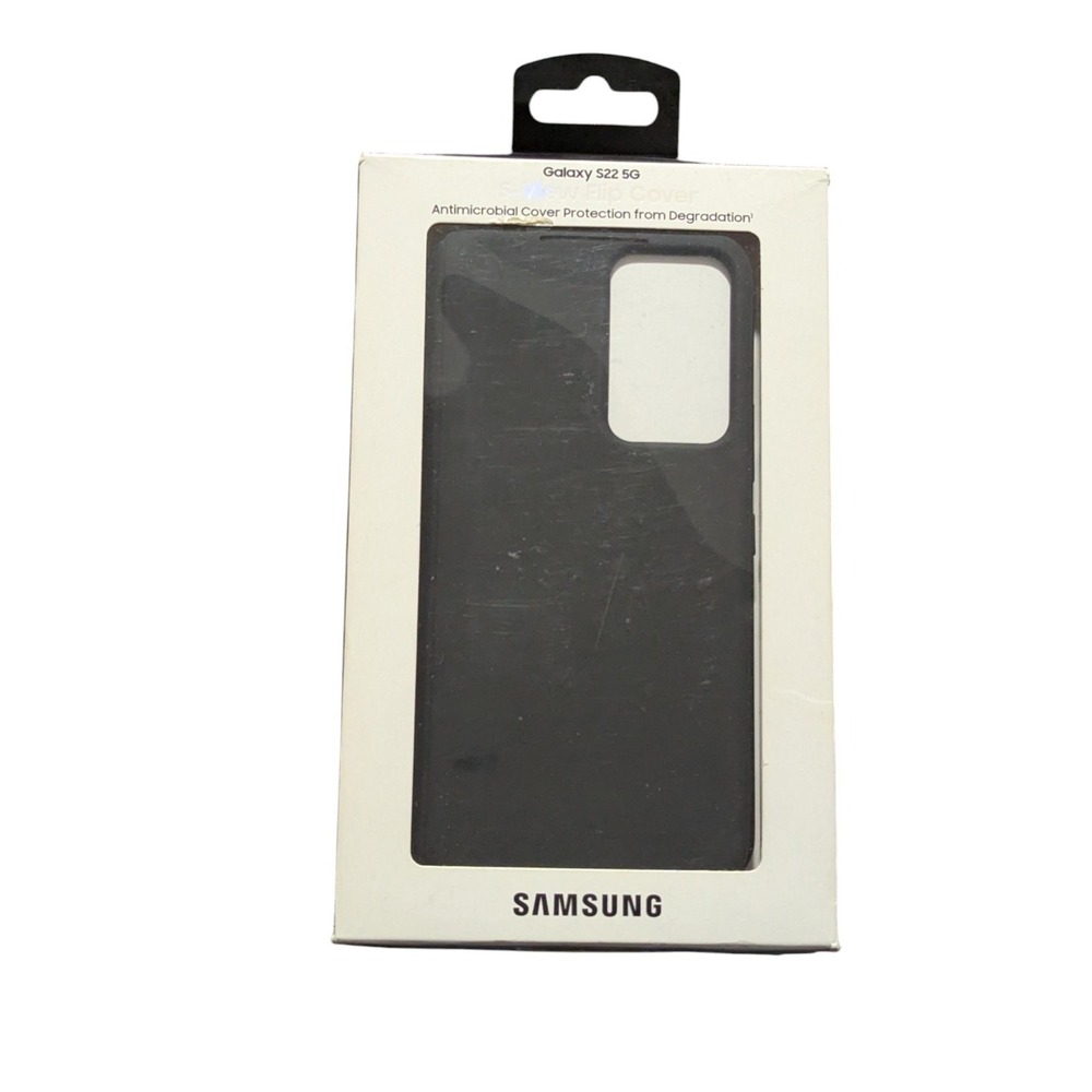 B7. Samsung S-View Flip‎ Cover Case for Samsung Galaxy S22 - Black